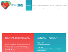 Tablet Screenshot of bridge2life.de